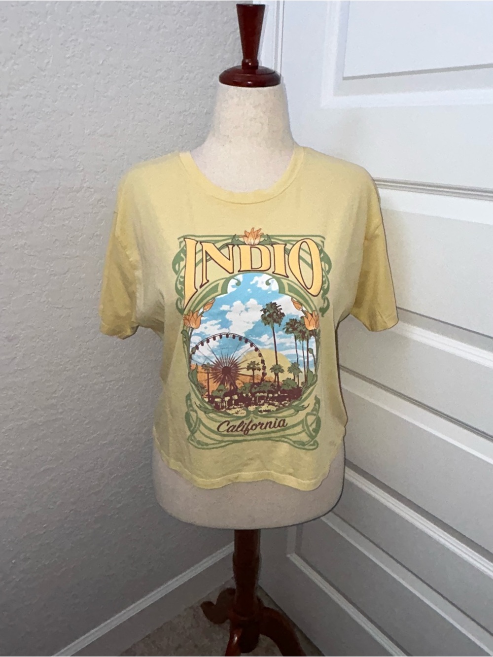 Organic Generation Indio California Short Sleeve 100% Cotton Graphic T-Shirt Top